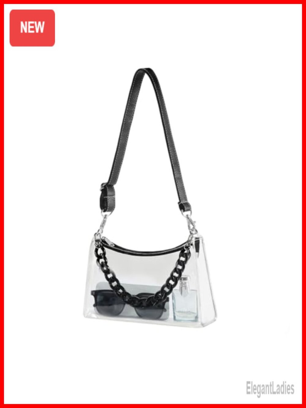 Clear Purse Stadium Approved Transparent Shoulder Bag PVC